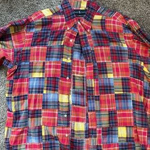 MULTI COLOR RALPH LAUREN BUTTON UP